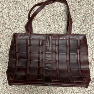 Vintage Braided leather purse